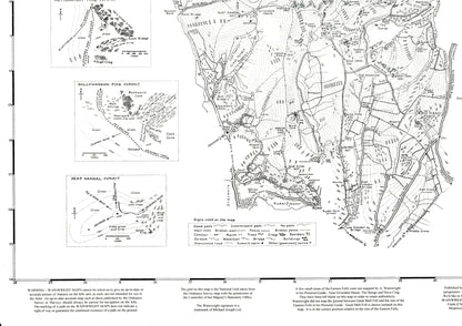 The Eastern Fells | Wainwright Map | The Lake District | Rare Print