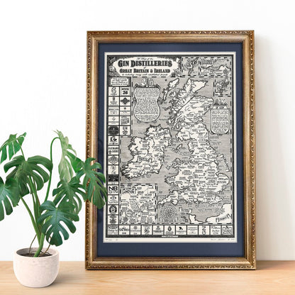 Gin Map of Great Britain & Ireland