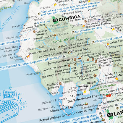 STG's Delightfully Stuffed Great British Food and Drink Map