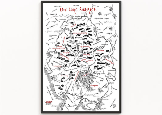 The Lake District Limited Edition Print A4