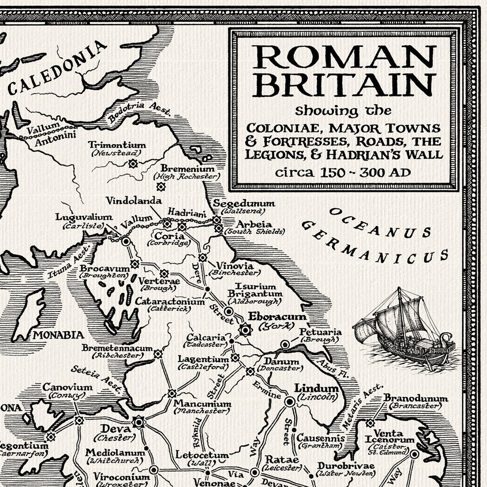 Map of Roman Britain | Limited Edition Print | 1st Edition