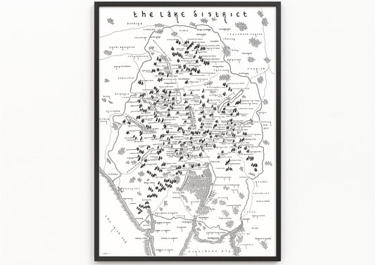 The Wainwrights | The Lake District | Hand Drawn