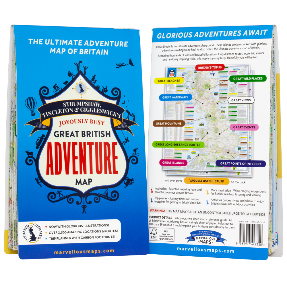 STG's Joyously Busy Great British Adventure Map (2nd edition)
